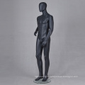 Wholesale athletic life size fiberglass muscle black matte full body male mannequin with penis